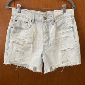 - NWT American Eagle 90s Boyfriend Mid Length High Rise Jean Shorts Size 6